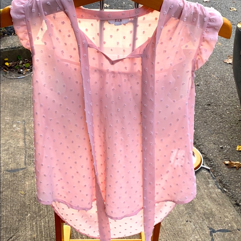 Pink Sheer Blouse